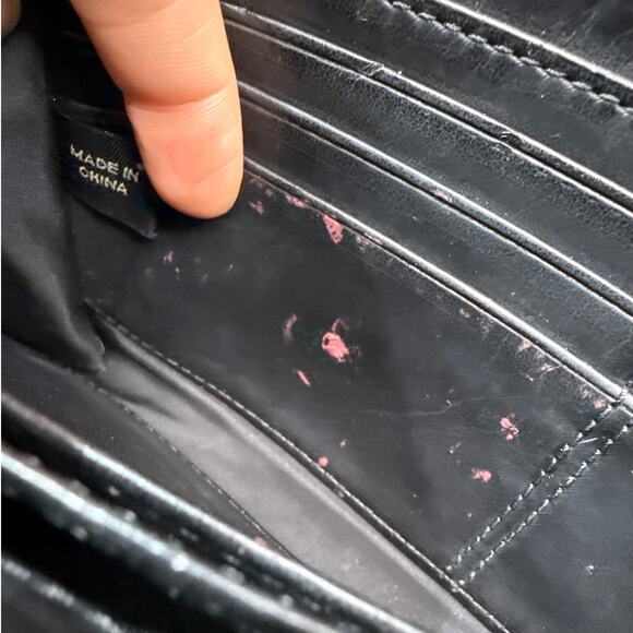 COACH Black and Gray Signature Canvas Wallet / Wristlet - Picture 7 of 8